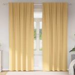 Kardinad r&otilde;ngastega 2 pcs beež 225 x 140 cm pol&uuml;ester