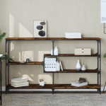 Konsoollaud, suitsutatud tamm, 160x32x95 cm, tehispuit