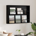Ajakirja riiul riiuliga must tamm 100 x 12 x 70 cm tehispuit