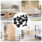 Sleeve kruvid 12 pcs must 9,8 x 13 mm raud