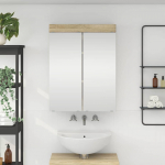 Vannitoa peeglikapp uksega tulum sonoma tamm 60 x 16,5 x 78 cm
