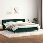 Box vedruvoodi madratsiga tumeroheline 180x220 cm samet