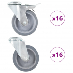 Poldiaukudega p&ouml;&ouml;rlevad rattad, 32 tk, 100 mm