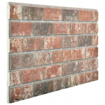 Seinapaneelid 10 pcs tumepruun ja hall 100 x 50 cm eps vaht