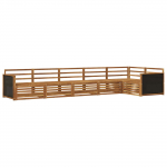 V&auml;li diivanikomplekt 6 pcs naturaalne 406 x 168,5 x 73 cm