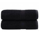 Premium-klassi pesur&auml;tikud solund 2 tk mustad 30 x 30 cm 600 g/m&sup2;