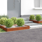 Murupiire 4 pcs 100 x 60 x 20 cm teras rooste
