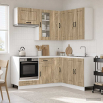 K&ouml;&ouml;k &uuml;ksus kalmar 8 pcs sonoma tamm tehispuit