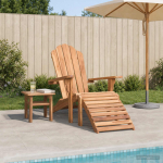 Jalatoega adirondack-t&uuml;&uuml;pi aiatool naturaalne tugev teakpuit