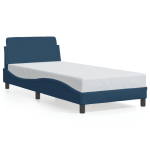 Voodiraam peatsiga dover sinine 90x200 cm kangas
