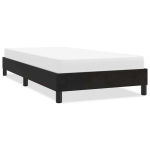 Voodiraam ilma madratsita must 100x210 cm samet
