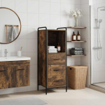 Vannitoa kapp suitsutatud tamm 40 x 36 x 109,5 cm tehispuit