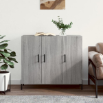 Puhvetkapp, hall sonoma tamm, 90 x 34 x 80 cm, tehispuit