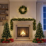 Mini j&otilde;ulupuu komplekt 120 cm 275 led-i soe valge pvc roheline