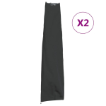 Aia p&auml;ikesevarju katted 2 tk, must, 190 x 50/30 cm, 420d oxford