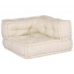 Modulaarne diivan 2 pcs cream 140 x 70 x 56 cm kangas