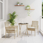 Aia bistroo komplekt 3 pcs beež pol&uuml;rooster