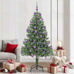 J&otilde;ulupuu koos 300 led-iga koos alusega roheline 210 cm pvc