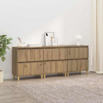 Kappide k&uuml;lgedel 3 pcs k&auml;sit&ouml;&ouml;puu 60 x 35 x 70 cm tehispuit
