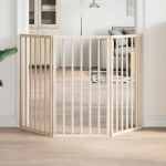 Kokkupandav koerav&auml;rav, 3 paneeli, 150 cm, paplipuit