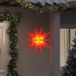 J&otilde;ulutuli led-valgustusega, kokkupandav, punane, 57 cm