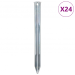 Telgivaiad 24 tk, 22 cm &oslash;20 mm, tsingitud teras