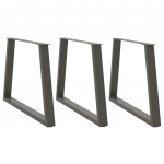 S&ouml;&ouml;gilaua jalad v-kujulised, 3 tk, antratsiithall, 90 x (72-73,3) cm, teras