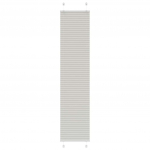 Plisseeritud ruloo helehall 40x200 cm kanga laius 39,4 cm