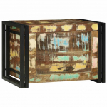 Salvestuskarp pruun ja must 60 x 40 x 41 cm taastatud puit