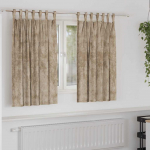 Satiinist kardinad 2 pcs &scaron;ampanjav&auml;rvi 140 x 140 cm samet
