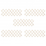 V&otilde;rkaia paneelid 5 tk, nulupuit, 180 x 60 cm