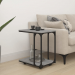 Lisalaud ratastega, hall sonoma tamm, 50x35x55,5 cm, tehispuit
