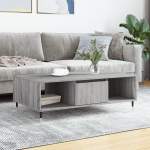Kohvilaud, hall sonoma tamm, 104 x 60 x 35 cm, tehispuit