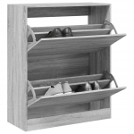 Jalatsikapp, hall sonoma tamm, 80 x 34 x 96,5 cm, tehispuit