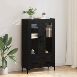 K&otilde;rgushein sahtliga must tamm 69,5 x 31 x 115 cm tehispuit