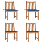 Aiatoolid patjadega, 4 tk, tiikpuu