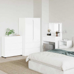 Hoiukapp valge 80 x 31 x 81 cm tehispuit