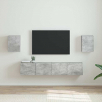 Tv seina kapp 2 pcs betoon 30 x 31 x 40 cm tehispuit