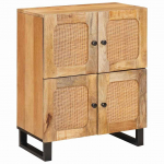 K&otilde;ide ladustamisega pruun 60 x 33,5 x 75 cm tugev mango puu