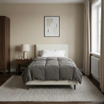 Suvised teki rapistatud helehall 135 x 220 cm mikrokiud