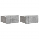 Seinale kinnitatav &ouml;&ouml;tis 2 pcs betoonhall 49 x 34,5 x 24 cm