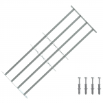 Akna turvav&otilde;re 4 ristvartiga 3 pcs 930-1740 mm tsingitud teras