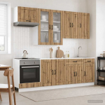 K&ouml;&ouml;k &uuml;ksus lucca 8 pcs artisan tamm tehispuit