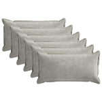 Diivanipadi 6 pcs houten helehall 40 x 70 cm &scaron;en&uuml;&uuml;lfabric