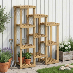 Taimede alus valge 85 x 30 x 114,5 cm tugev akatsiapuu
