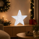 3d j&otilde;ulut&auml;ht 50 led-i k&uuml;lm valge 55 x 53,5 x 10 cm