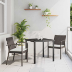 Aia s&ouml;&ouml;gilaudade komplekt 3 tk pruun ja must pe rattan