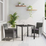 Aia s&ouml;&ouml;gilaudade komplekt padjaga 3 pcs hall pol&uuml;rooster