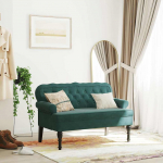 Seljatoega pink, tumeroheline, 119,5 x 64,5 x 75 cm, samet