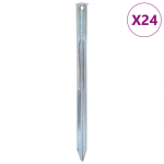 Telgivaiad 24 tk, 30 cm &oslash;20 mm, tsingitud teras